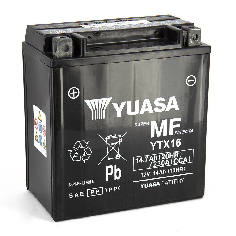 Batterie Ytx16 SLA AGM - Sans Entretien - Prête à  l'emploi.