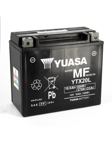 Batterie  Ytx20l SLA AGM - Sans Entretien - PrÃªte Ã  l'emploi.