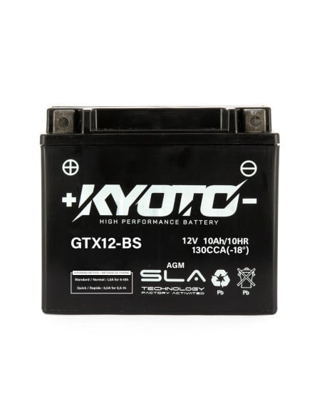 Batterie GTX12-BS SLA-AGM - Sans Entretien - PrÃªte Ã  l'Emploi