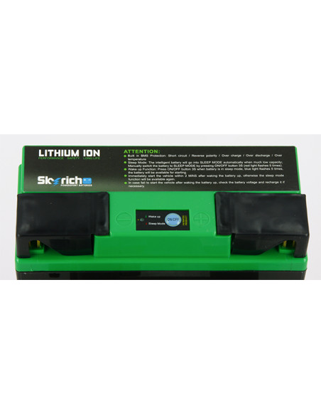Batterie Lithium U1/ U1R Motoculture avec bouton ON/OFF - 4 bornes