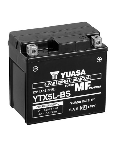 Batterie YTX5l SLA AGM - Sans Entretien - Prete à  l'emploi.