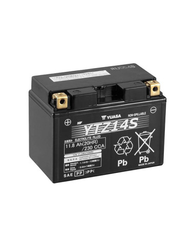Batterie YTZ14-S SLA-AGM - Sans Entretien - Prête à  l'Emploi