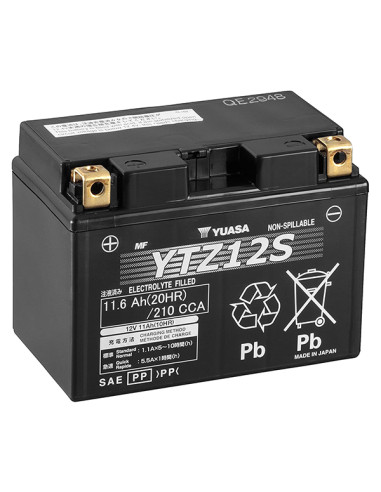 Batterie YTZ12-S SLA-AGM - Sans Entretien - PrÃªte Ã  l'Emploi