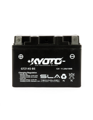 Batterie Gtz14s-bs SLA-AGM - Sans Entretien - Prête à  l'Emploi - Equivalente YTZ14S-BS