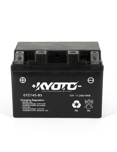 Batterie Gtz14s-bs SLA-AGM - Sans Entretien - Prête à  l'Emploi - Equivalente YTZ14S-BS