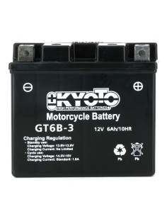 Batterie GT6B-3 SLA-AGM - Sans Entretien - Prête à  l'Emploi