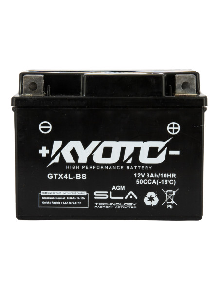 Batterie Gtx4L-bs SLA AGM - Sans Entretien - Prête à  l'Emploi