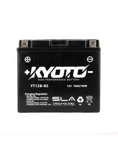 Batterie GT12B-BS SLA-AGM - Sans Entretien - Prête à l'Emploi - Equivelente YT12B-BS