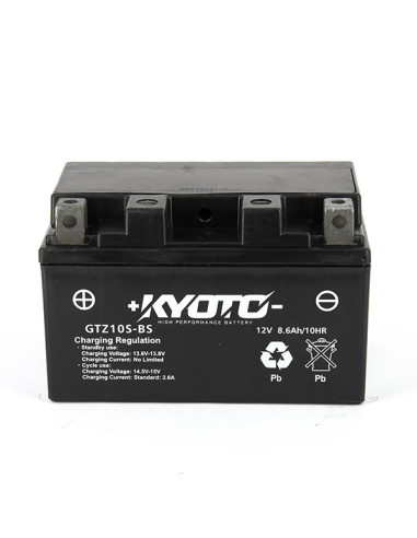 Batterie GTZ10S-BS SLA-AGM - Sans Entretien - Prête à l'Emploi - Equivalente YTZ10S-BS