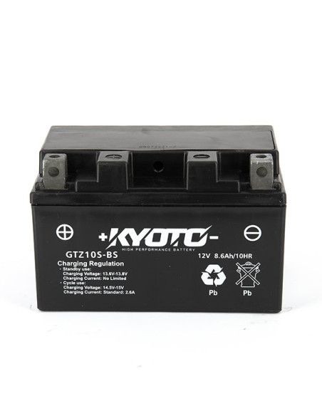 Batterie GTZ10S-BS SLA-AGM - Sans Entretien - Prête à l'Emploi - Equivalente YTZ10S-BS