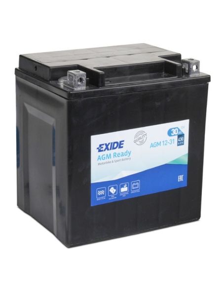 Batterie Exide AGM12-31 - Prête à l'emploi - Equivalence YIX30L