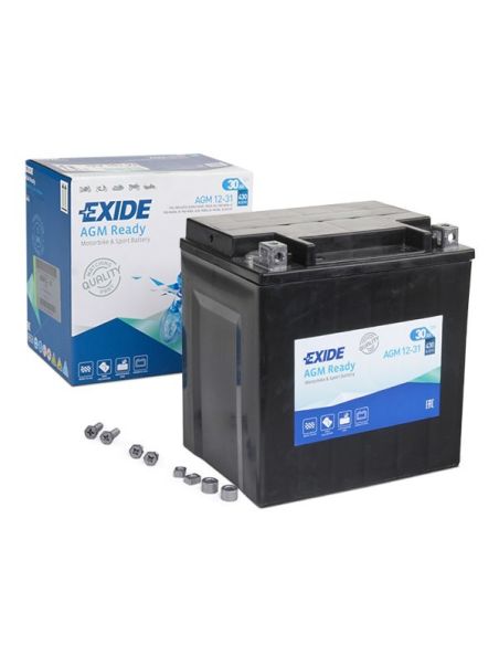Batterie Exide AGM12-31 - Prête à l'emploi - Equivalence YIX30L