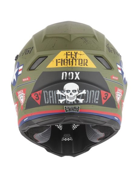 Casque Moto Cross Enfant Nox N761 Fighter