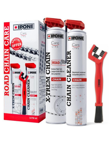 Pack Entretien Chaine Graisse Ipone Road