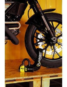 Antivol - Chaine Auvray XTREM avec Bloque disque Alarme Mini SRA 2