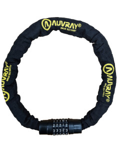 Chaine Antivol Auvray C-Bloc 120 cm avec Fermeture à chiffre