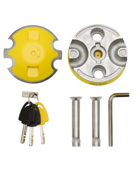 Double Chaine Lasso Antivol Auvray Ø12 + PFT