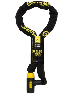 Chaine Antivol Auvray C-Bloc 120 cm avec Cadenas intégré 2