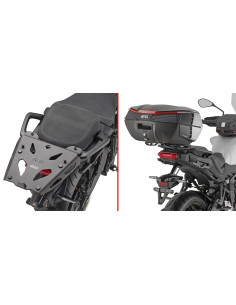 Support Top Case Alu Noir Tracer 9 / 9 GT / 9 GT+ (25-26) | Givi SRA2171