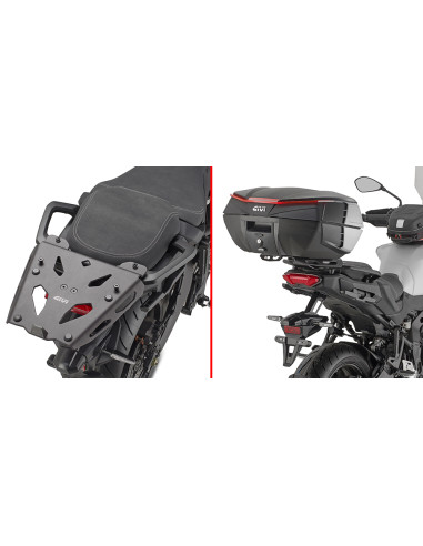 Support Top Case Alu Noir Tracer 9 / 9 GT / 9 GT+ (25-26) | Givi SRA2171