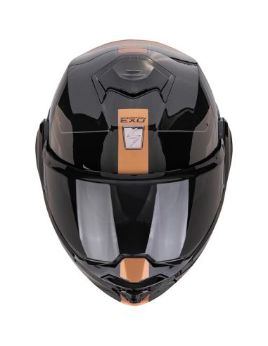 Casque Scorpion Exo-Tech Evo Traveller Noir-Cuivre