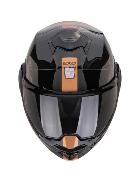 Casque Scorpion Exo-Tech Evo Traveller Noir-Cuivre