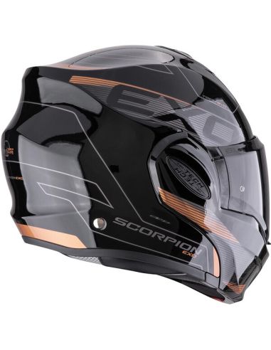 Casque Scorpion Exo-Tech Evo Traveller Noir-Cuivre