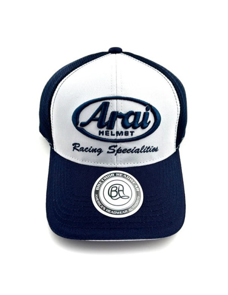 Casquette Arai Mesh Bleu/Blanc
