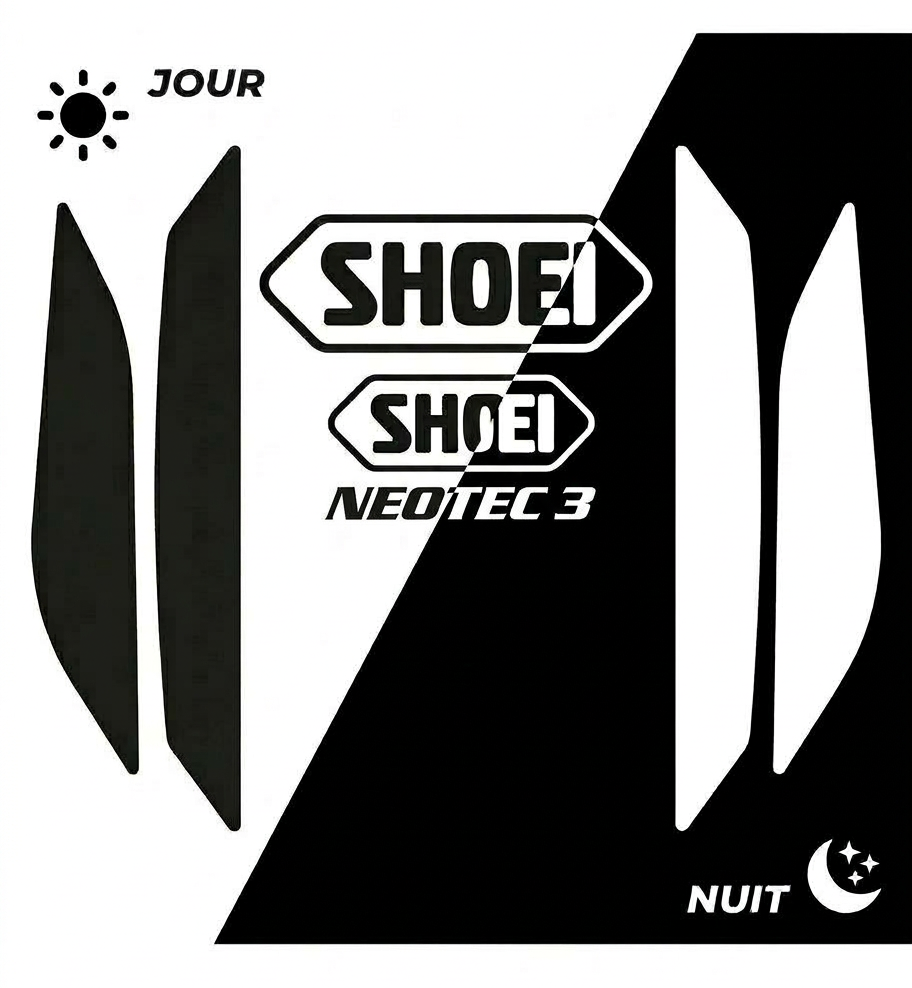 Stickers Rétroréfléchissants Shoei Neotec 3