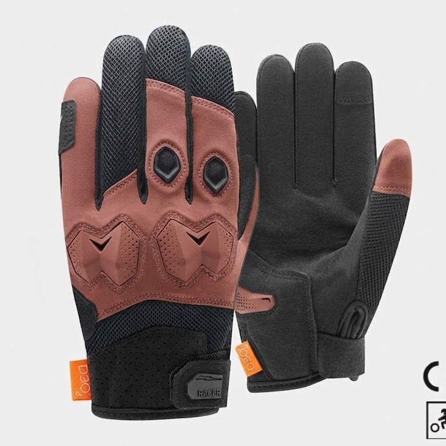 Gants Moto été Racer Blocks pour Homme