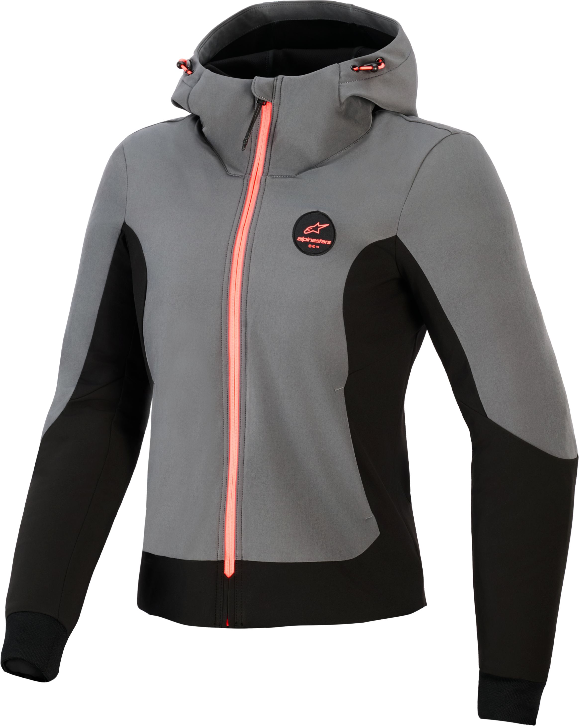 Sweat Femme Alpinestars Stella Radium Tech Deep Gris Noir - Blousons et Vestes Moto Femme ALPINESTARS