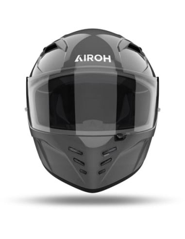 Casque Airoh Conor noir avec visière intégrale et mentonnière ventilée.