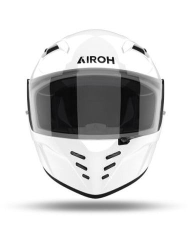 Casque Airoh Conor blanc avec visière sombre et ventilation frontale