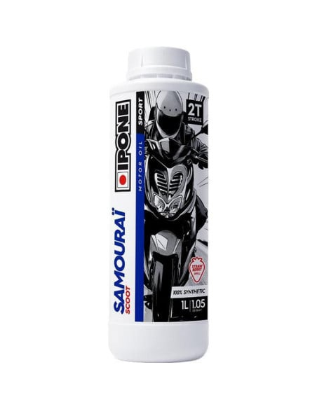 Huile Scooter Route/Sportif Ipone Samourai 2 temps Fraise