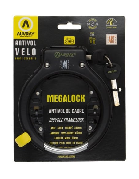 Antivol Bloque Roue Vélo Mega Lock Fer à Cheval