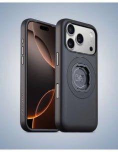 Coque de protection Quad Lock pour iPhone 18 avec anneau magnétique intégré sur l’arrière.