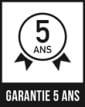 Garantie : 5 Ans