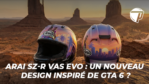 Casque Arai SZ-R Vas Evo : un nouveau design inspiré de GTA 6 ?