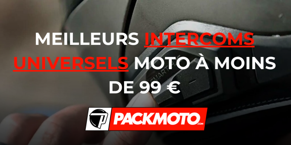 Meilleurs intercoms Universels moto à moins de 99 €